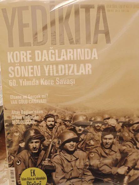 YEDİKITA Aylık Tarih ve Kültür Dergisi, EKİM 2010, SAYI:26, ( KORE DAĞLARINDA SÖNEN YILDIZLAR / VAN GÖLÜ CANAVARI / EK:BİRUNİ KİTAPÇIĞI -içindedir-) ürün görseli 1