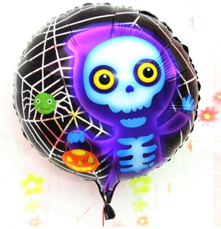 Halloween İskelet Hayalet Folyo Balon 18 inç ürün görseli 1