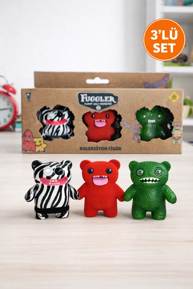 Fuggler Funny Ugly Monster 3’lü Koleksiyon Figür Seti – Renkli Komik Canavar Oyuncak I Model 7 ürün görseli 1
