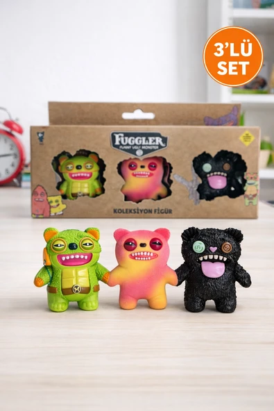 Fuggler Funny Ugly Monster 3’lü Koleksiyon Figür Seti – Renkli Komik Canavar Oyuncak I Model 11 ürün görseli 1