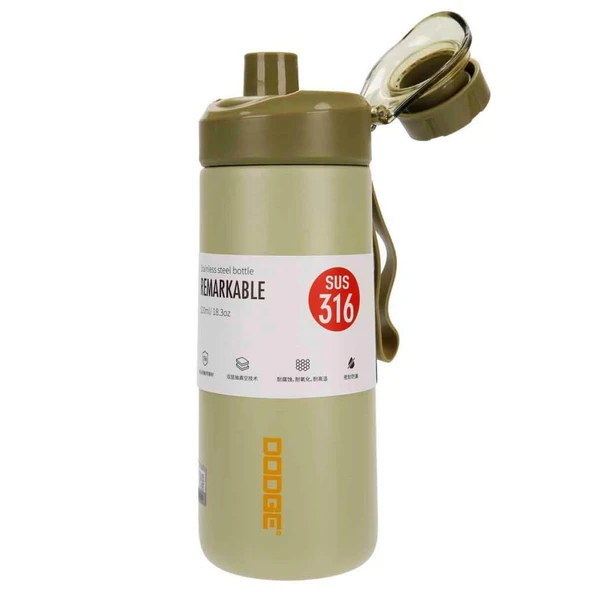 Dodge Fit Çelik Termos Matara 520Ml Yeşil - Resim 2