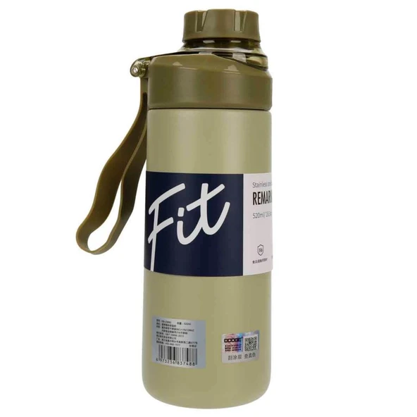 Dodge Fit Çelik Termos Matara 520Ml Yeşil - Resim 3