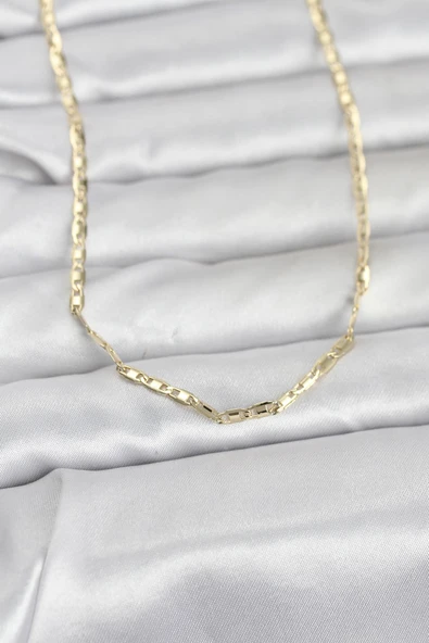 CM 14K Gold Renk Gemici Zincir Model 60 cm Kadın Kolye TJ-BKO10968 ürün görseli 1