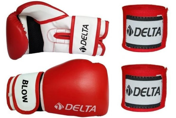 Delta Blow Dura-Strong Boks Eldiveni + Boks El Bandajı Seti ürün görseli 1