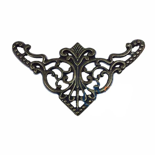 Dekoratif Köşe Süsü, Köşelik - Büyük, 31x55mm, Antik, 1 Adet ürün görseli 1