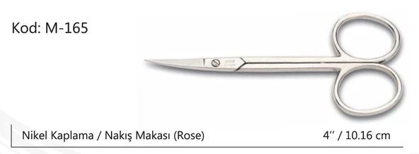 Rose Europe Nakış Makası Süper Kalite No:4 10,16 CM ürün görseli 1