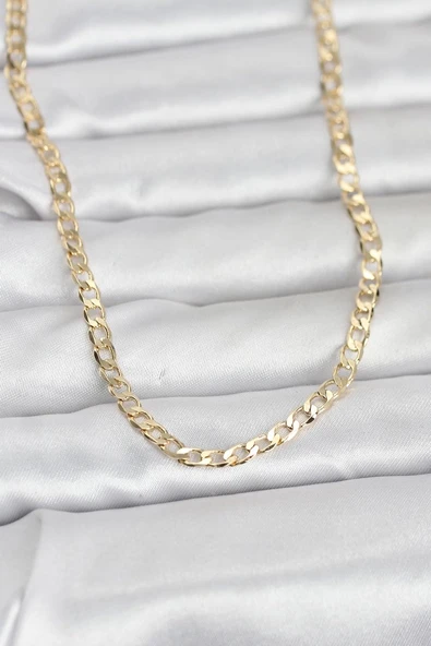 CM 14K Gold Renk Zincir Model 60 cm Kadın Kolye - TJ-BKO10969 ürün görseli 1