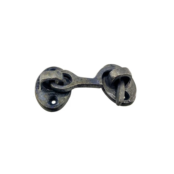 Antika Tarz Dekoratif Pirinç Maymuncuk Çengeli - 5cm, Oksit ürün görseli 1