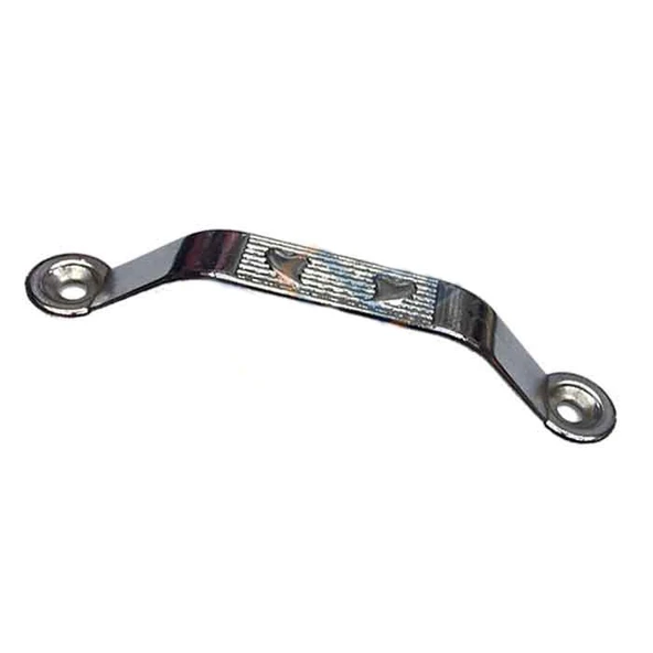 Dekoratif Zamak Kulp Dıştan - 64mm, Nikel, 1 Adet ürün görseli 1