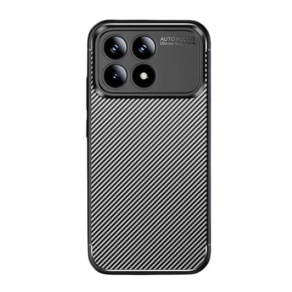 Gpack Xiaomi Poco F8 Pro uyumlu Kılıf Negro Karbon Görünümlü Silikon ürün görseli 1