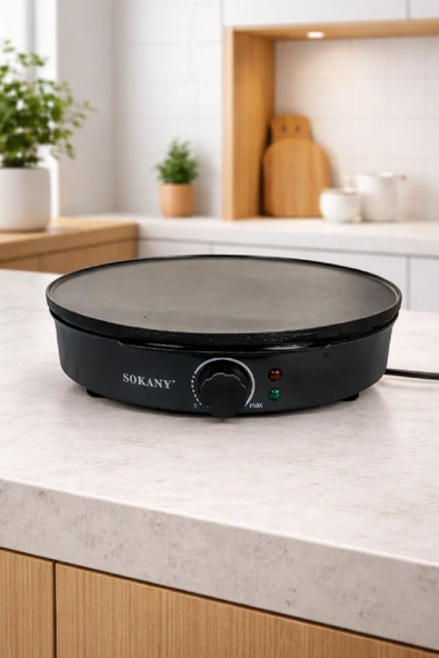 Sokany Taşınabilir Pankek Makinesi Non-Stick Plaka Hızlı Isınma SK-BBQ-842 ürün görseli 1