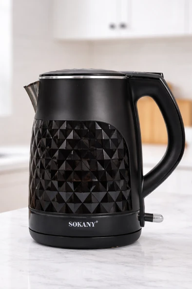 Sokany 2.5L Geniş Kapasiteli Elektrikli Kettle SK-SH-1090 Siyah ürün görseli 1