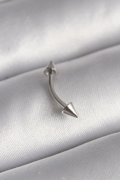 316L Çelik Gümüş Renk Çivi Model Piercing - TJ-PR1364 ürün görseli 1