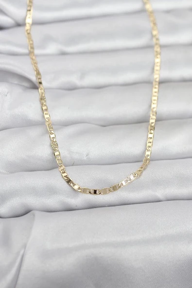 CM 14K Gold Renk Zincir Model 60 cm Kadın Kolye (Vice/1395) ürün görseli 1