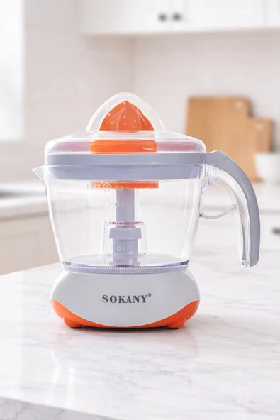 Sokany Turuncu Narenciye Sıkma Makinesi 700 ml Pratik Kullanım WK-725 ürün görseli 1