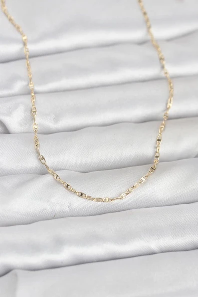 CM 14K Gold Renk Gemici Zincir Model 60 cm Kadın Kolye (Vice/1395) ürün görseli 1