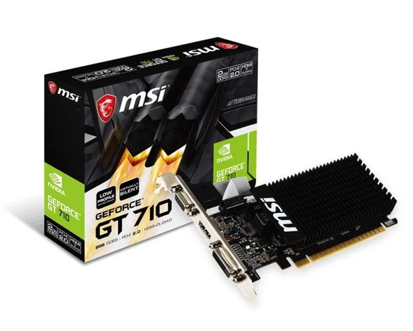Vga Gt 710 2Gd3H Lp Gt710 2Gb Ddr3 64B Dx12 Pc Ekran Kartı ürün görseli 1