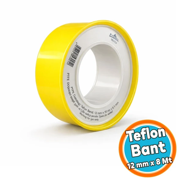 Doğalgaz Teflon Bant Büyük 12 mm x 8 Metre (1 Adet) ürün görseli 1