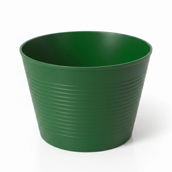 (1 ADET) Yeşil Renk Kırılmaz Esnek Plastik Balkon Saksısı 12 CM Orkide Genel Kullanım Saksı ürün görseli 1