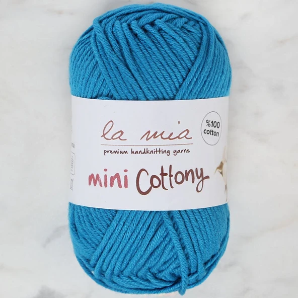 La Mia Mini Cottony 25 gr Mavi Bebek El Örgü İpi - ürün görseli 1