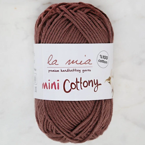 La Mia Mini Cottony 25 gr Kahverengi Bebek El Örgü ürün görseli 1
