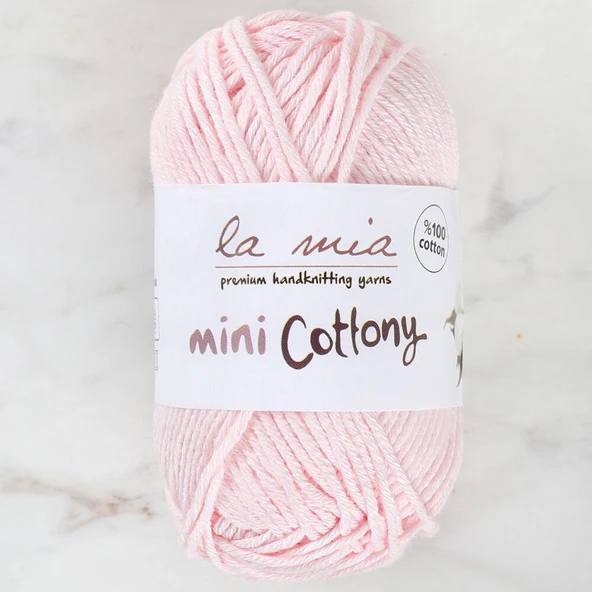 La Mia Mini Cottony 25 gr Pembe Bebek El Örgü İpi ürün görseli 1