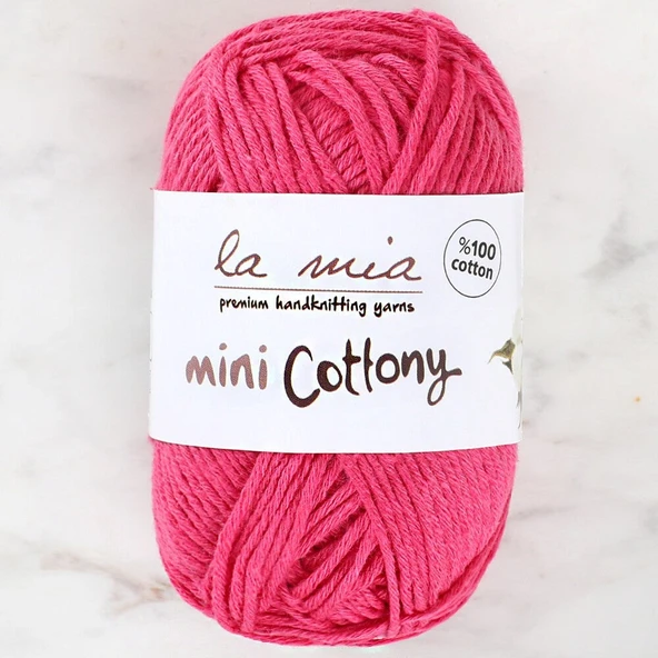 La Mia Mini Cottony 25 gr Fuşya Bebek El Örgü İpi ürün görseli 1