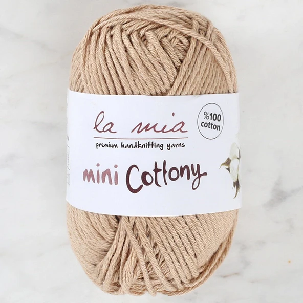La Mia Mini Cottony 25 gr Bej Bebek El Örgü İpi - ürün görseli 1