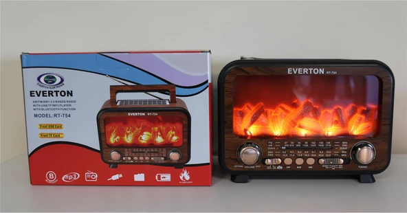 Everton Rt-754 Bluetooth Fm-Usb-Tf-Aux Şarjlı Nostaljik Radyo ürün görseli 1