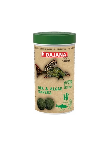 Dajana Oak And Algae Wafers 250 Ml Skt: 06/2028 ürün görseli 1