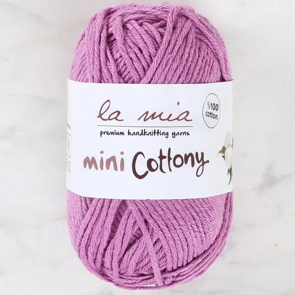 La Mia Mini Cottony 25 gr Mor Bebek El Örgü İpi - ürün görseli 1