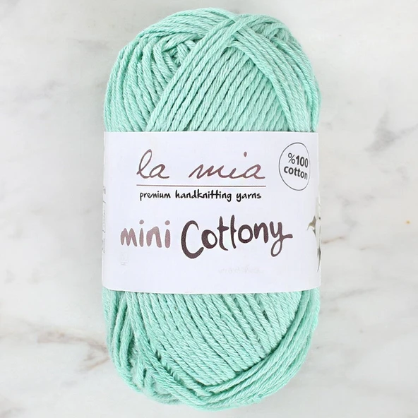 La Mia Mini Cottony 25 gr Yeşil Bebek El Örgü İpi ürün görseli 1