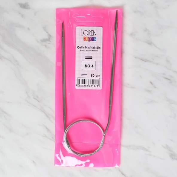 LOREN CRAFTS 4 MM ÇELİK MİSİNALI ŞİŞ 60 CM - Resim 4