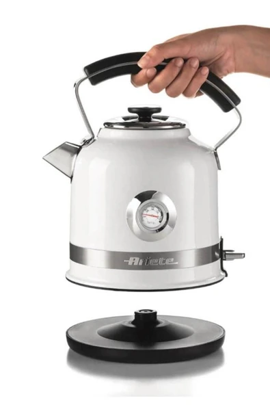 ARIETE Moderna 2854 Çelik Kettle Beyaz - Resim 3