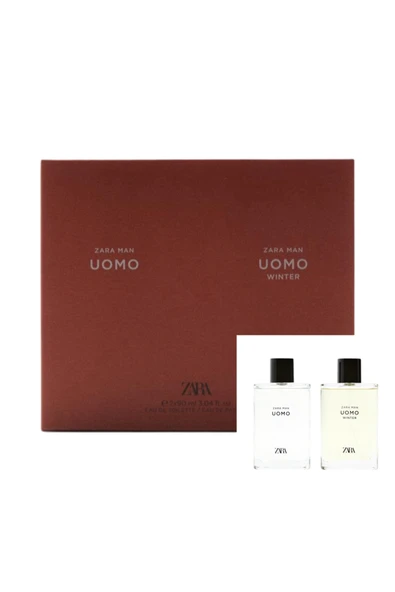Zara Uomo Edt + Uomo Winter Edp 2 X 90 Ml Erkek Parfüm Edt (3.04 Fl Oz ürün görseli 1