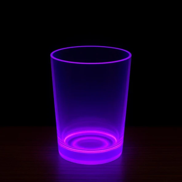 PartyGlow Neon Mor Bardak 8.5 x 10.5 cm ürün görseli 1