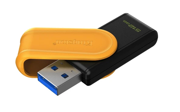 Kingston Dtxs-512Gb 512Gb Portable Usb 3.2 Gen1 Datatraveler Exodias (Black-Yellow) Flash Bellek ürün görseli 1
