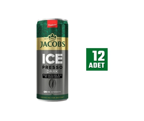 Jacobs Icepresso Dark 250 Ml (12 ADET) ürün görseli 1