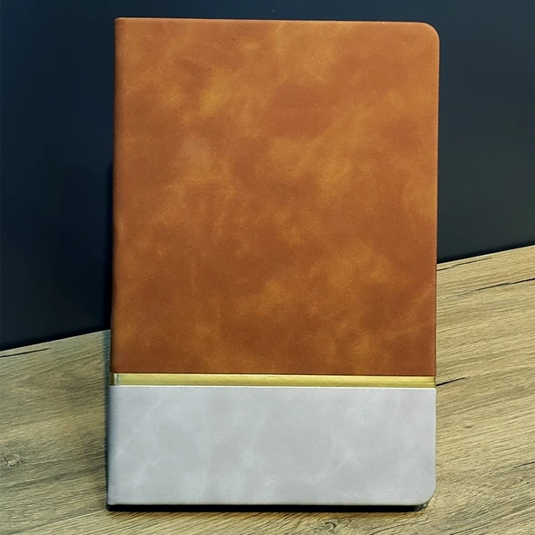 Çizgili Deri Defter Taba ürün görseli 1