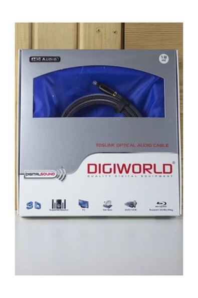 DİGİWORLD Dıgıworld Toslınk Optik Ses Kablosu 1.8 Metre ürün görseli 1