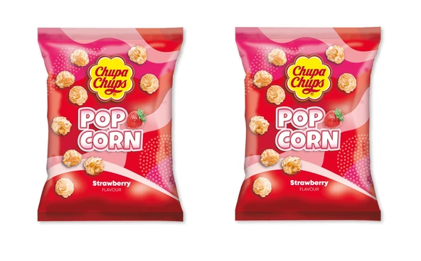 Chupa Chups Pop Corn Strawberry - Çilek Aromalı Patlamış Mısır 90 gr (2 ADET) ürün görseli 1