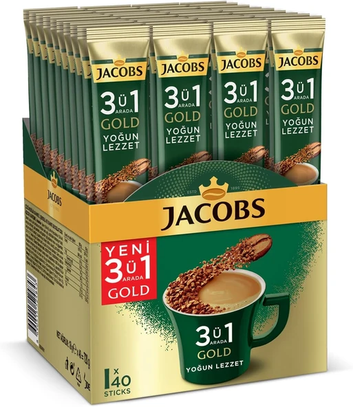 Jacobs 3ü1 Arada Yoğun Lezzet 1 Kutu 40 Adet 18 g ürün görseli 1