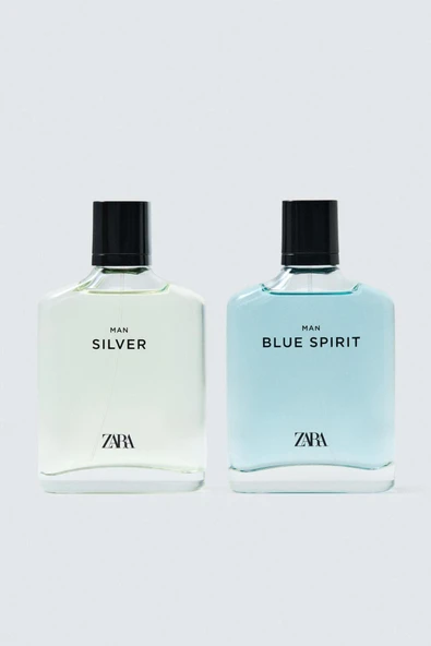 Zara MAN SILVER + BLUE SPIRIT EDT 2 X 100 ML (3.04 FL.OZ ürün görseli 1