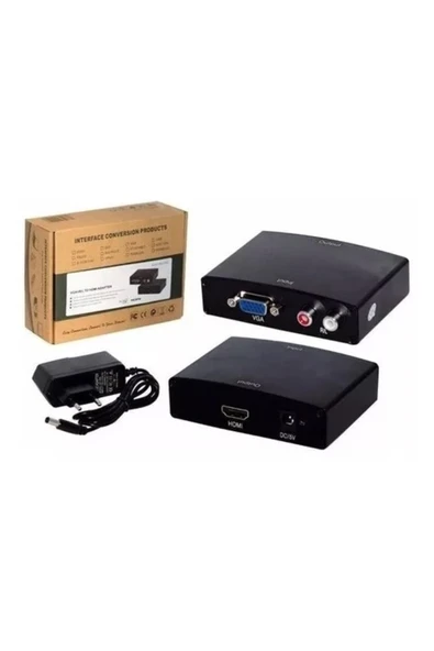 ADAPTÖRLER Adaptör Hwh-2058 Vga To Hdmi Çevirici ürün görseli 1