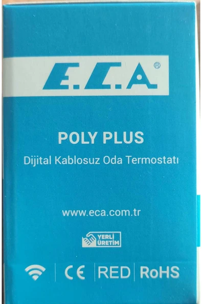 Eca E.C.A. POLY PLUS DİJİTAL KABLOSUZ ODA TERMOSTATI - Resim 5