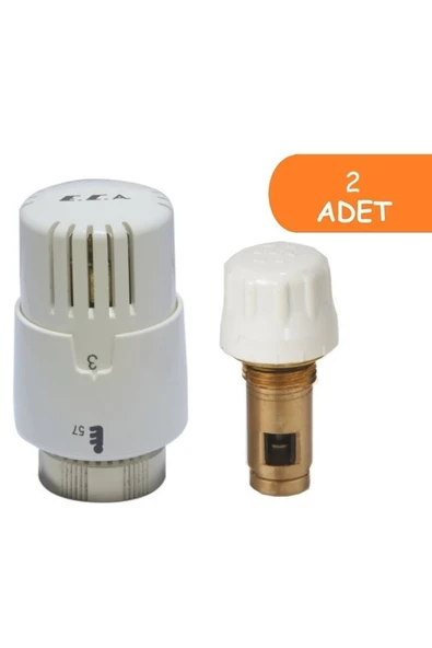 Eca Trv4 Kompakt Termostatik Radyatör Petek Vanası Kısa Tip (41.3MM) 602120813 Takım ürün görseli 1