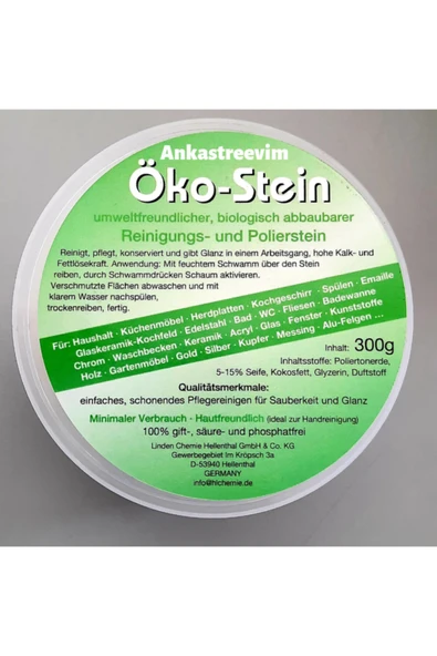 Öko Stein Yeni Nesil Inox Evye Emaye Döküm Banyo Çelik Cam Ocak Temizleyici Çok Amaçlı Temizleyici ürün görseli 1