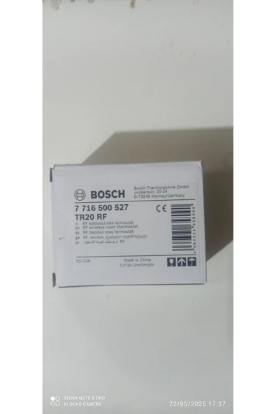 Bosch Tr20 Rf Kablosuz Oda Termostatı - Resim 4