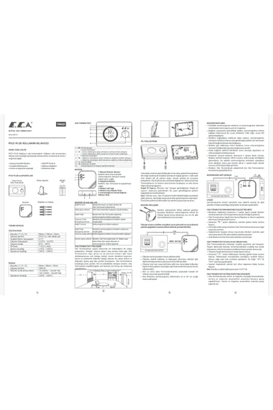 Eca E.C.A. POLY PLUS DİJİTAL KABLOSUZ ODA TERMOSTATI - Resim 2