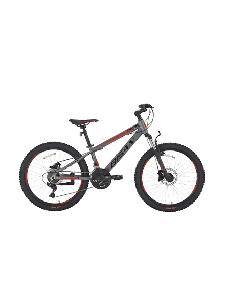 COOPER ÇOCUK BİSİKLETİ 30 CM MD 24 JANT 21 VİTES FÜME KIRMIZI ürün görseli 1